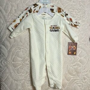 My First Thanksgiving Footies Outfits 2 Pack